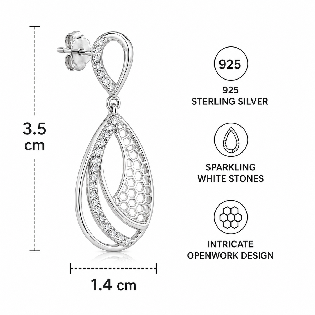 Infinity Petal Earrings
