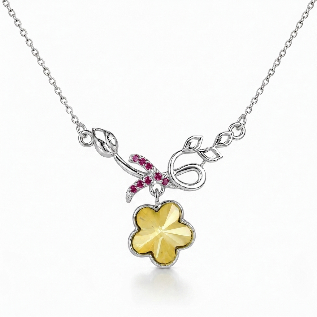Sunlit Butterfly Necklace by VERSORI – 925 sterling silver pendant necklace, view 5