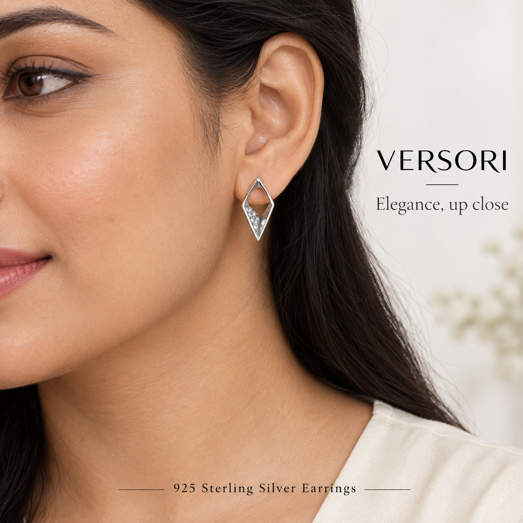 Astral Kite Earrings by VERSORI – 925 sterling silver earrings, view 3
