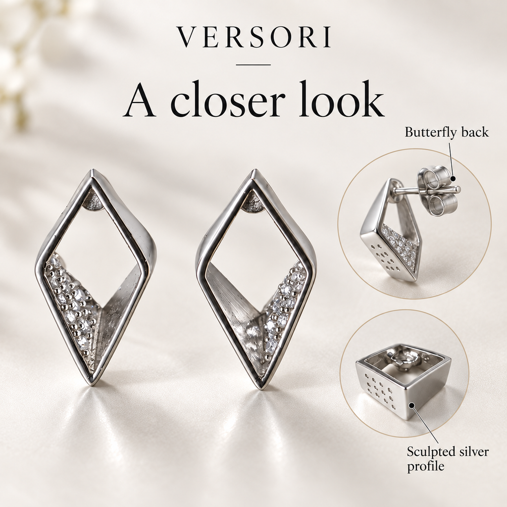Astral Kite Earrings by VERSORI – 925 sterling silver earrings, view 6