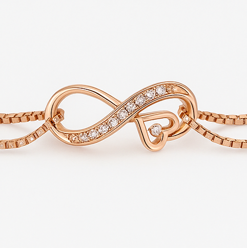 Infinity Bracelet by VERSORI – 925 sterling silver bracelet, view 1
