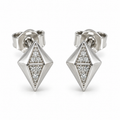 Eco Stud Earrings by VERSORI – 925 sterling silver earrings, view 1