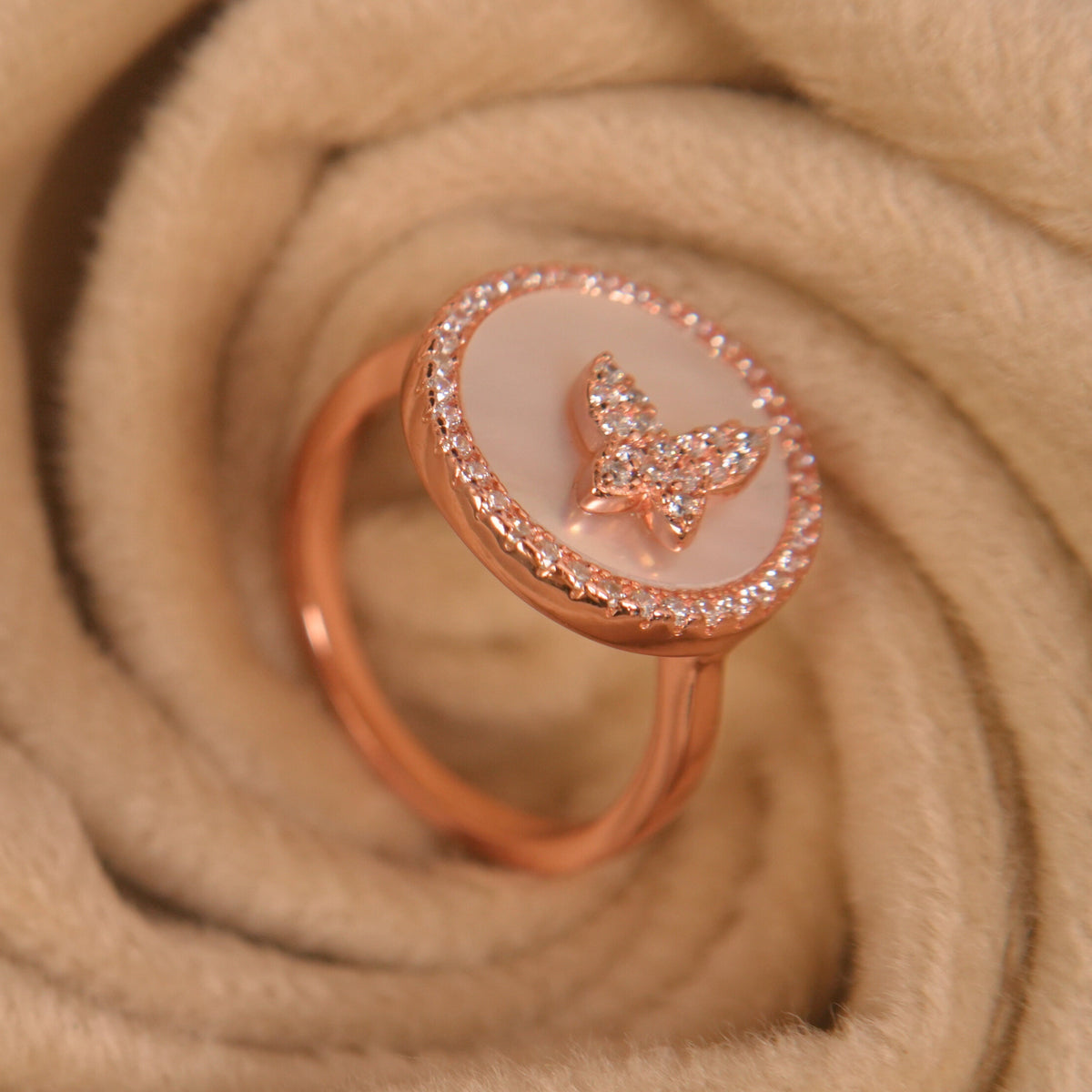 Celeste Butterfly Ring by VERSORI – 925 sterling silver ring, view 3