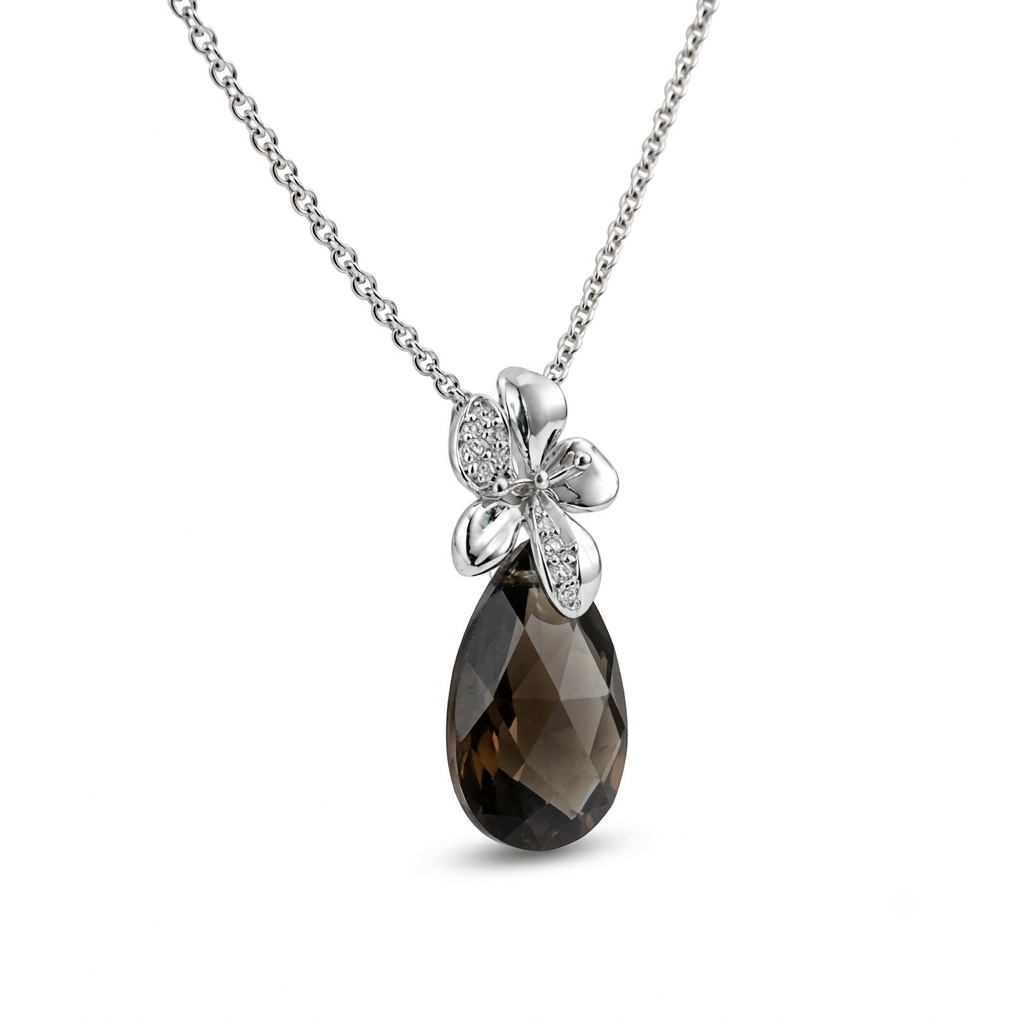 Aurora Teardrop Pendant Necklace