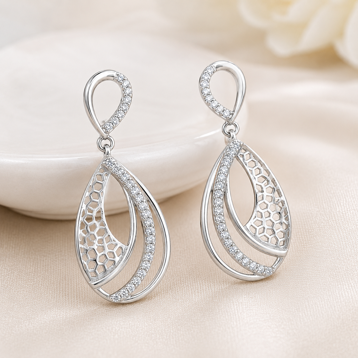 Infinity Petal Earrings