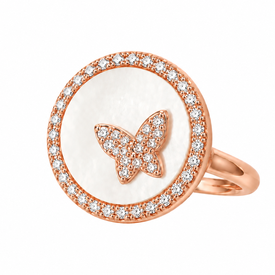 Celeste Butterfly Ring by VERSORI – 925 sterling silver ring, view 1