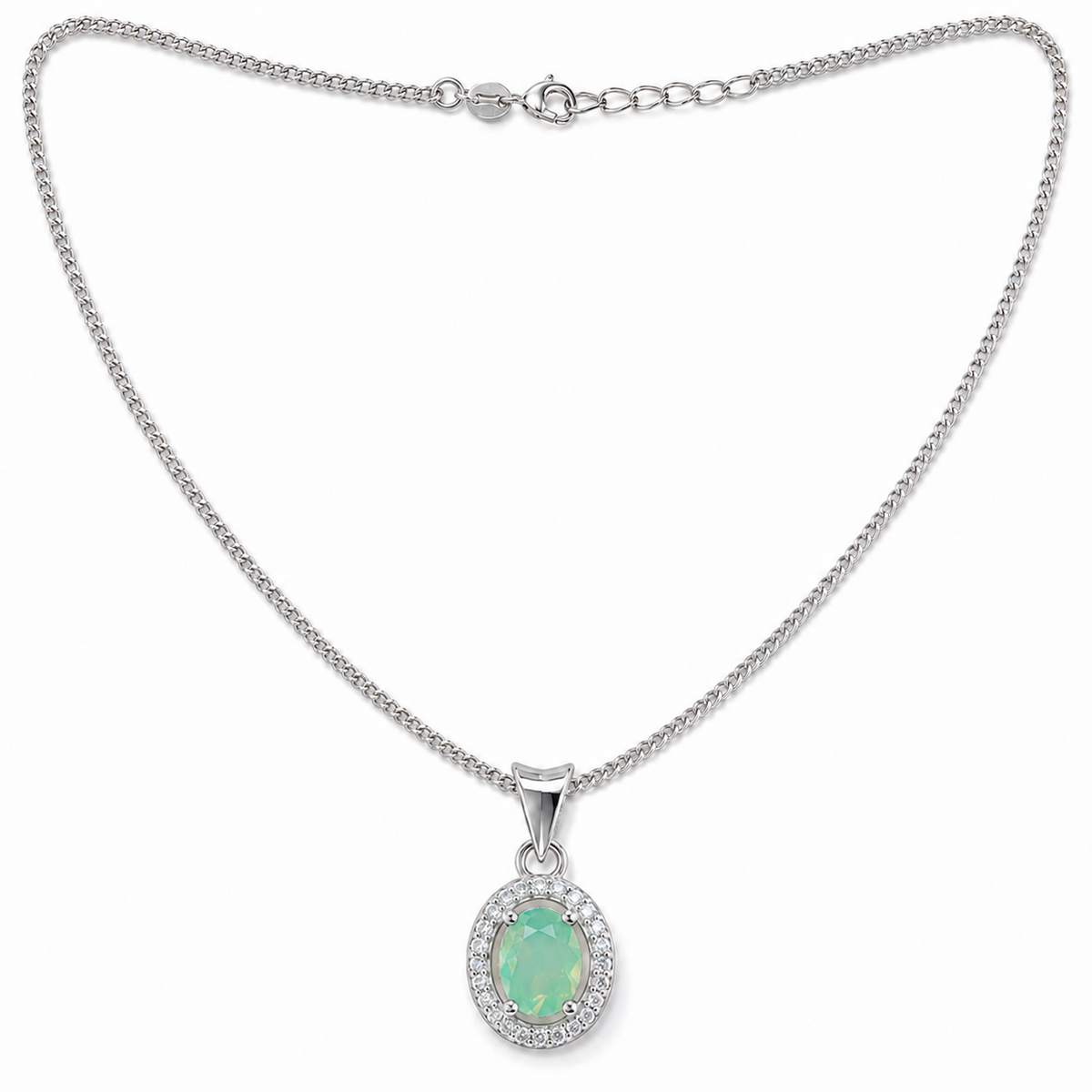 Seafoam Halo Necklace