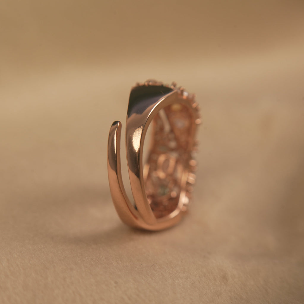 Jardin Crystal Ring by VERSORI – 925 sterling silver ring, view 4