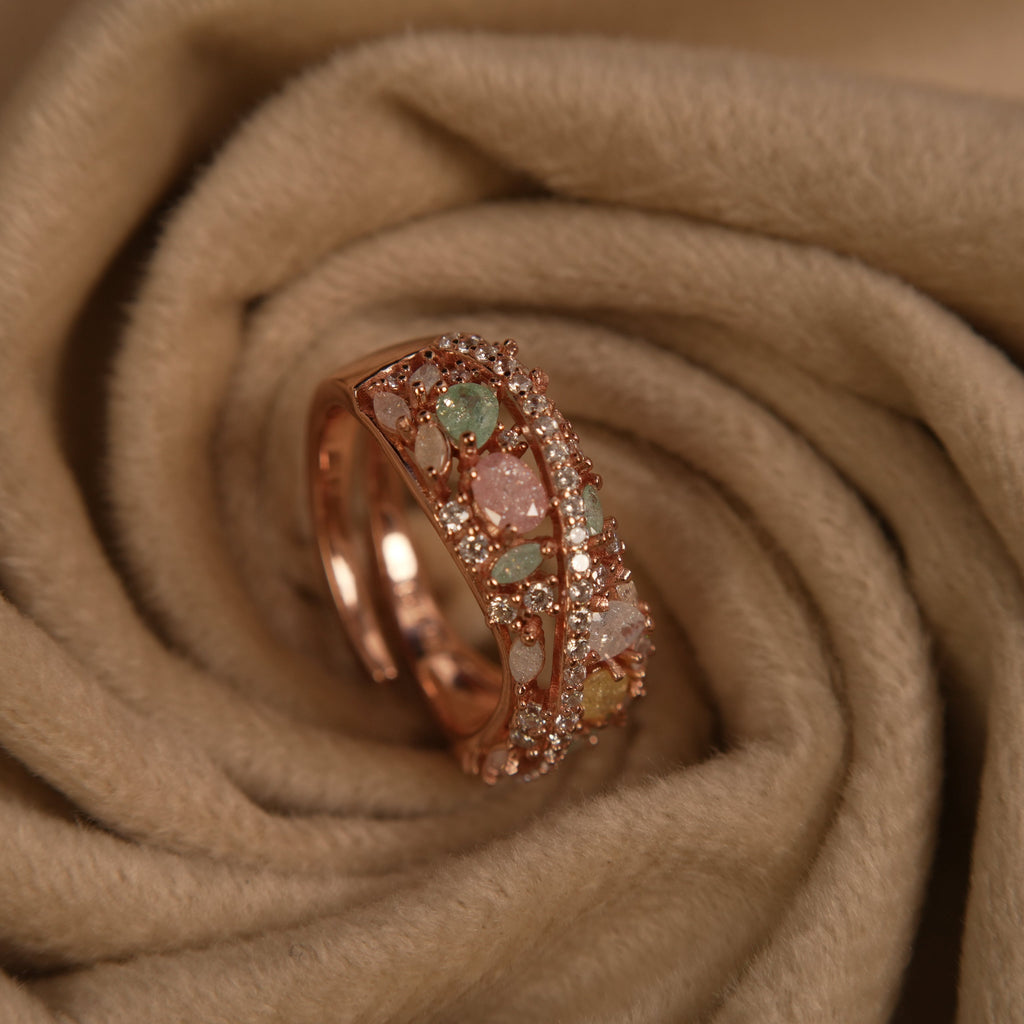 Jardin Crystal Ring by VERSORI – 925 sterling silver ring, view 3
