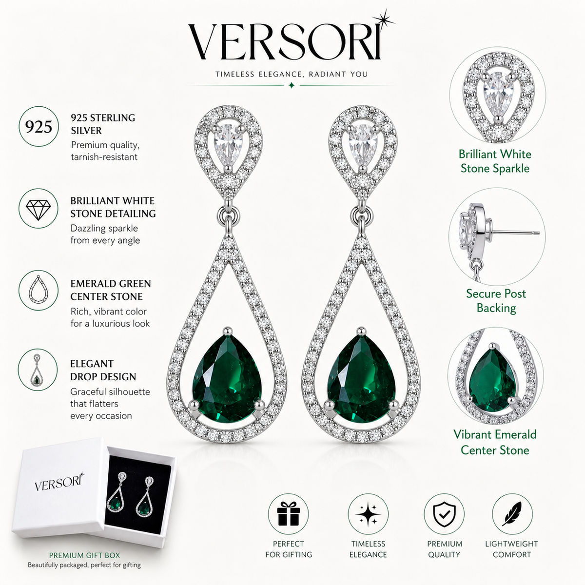 Empress Emerald Earrings