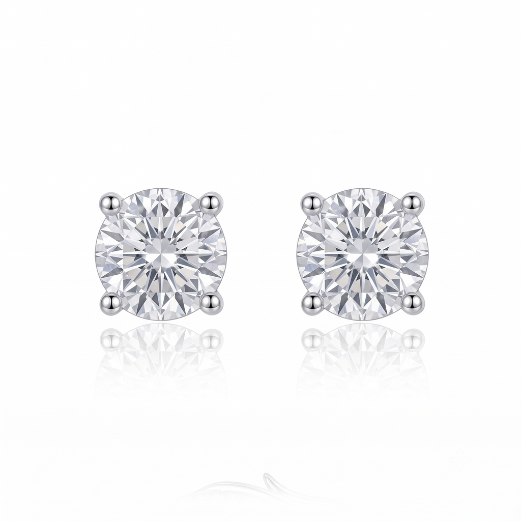 Luma Mini Stud Earrings by VERSORI – 925 sterling silver earrings, view 1