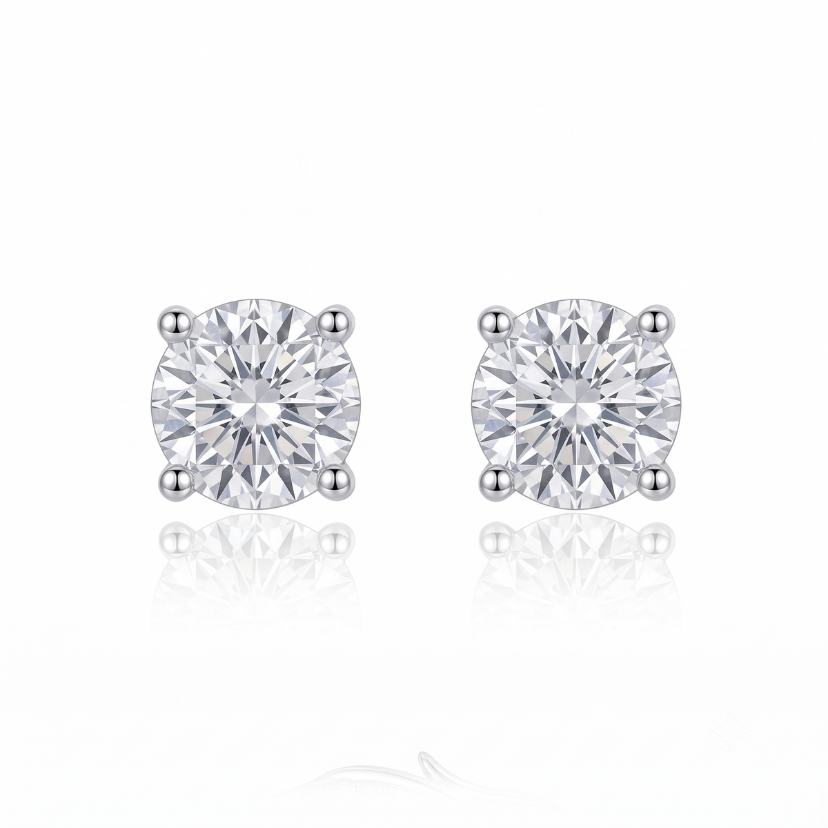 Luma Mini Stud Earrings by VERSORI – 925 sterling silver earrings, view 1