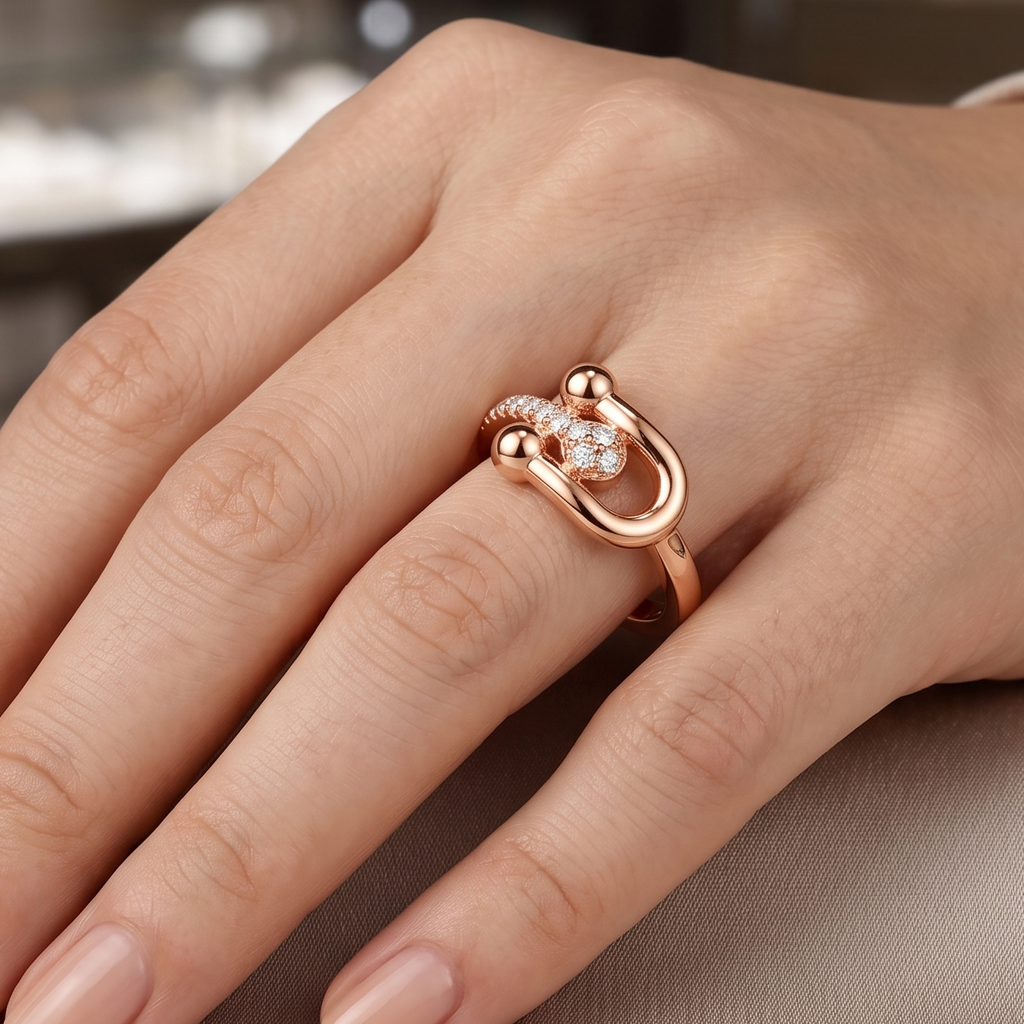 Libre Crystal Ring by VERSORI – 925 sterling silver ring, view 2