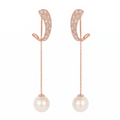 Pearl Accent Earrings by VERSORI – 925 sterling silver earrings, view 1