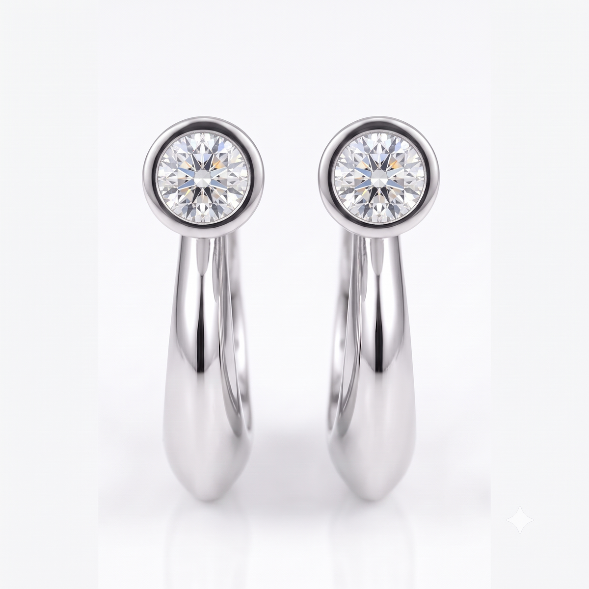 Astral Eclipse Hoops by VERSORI – 925 sterling silver earrings, view 4