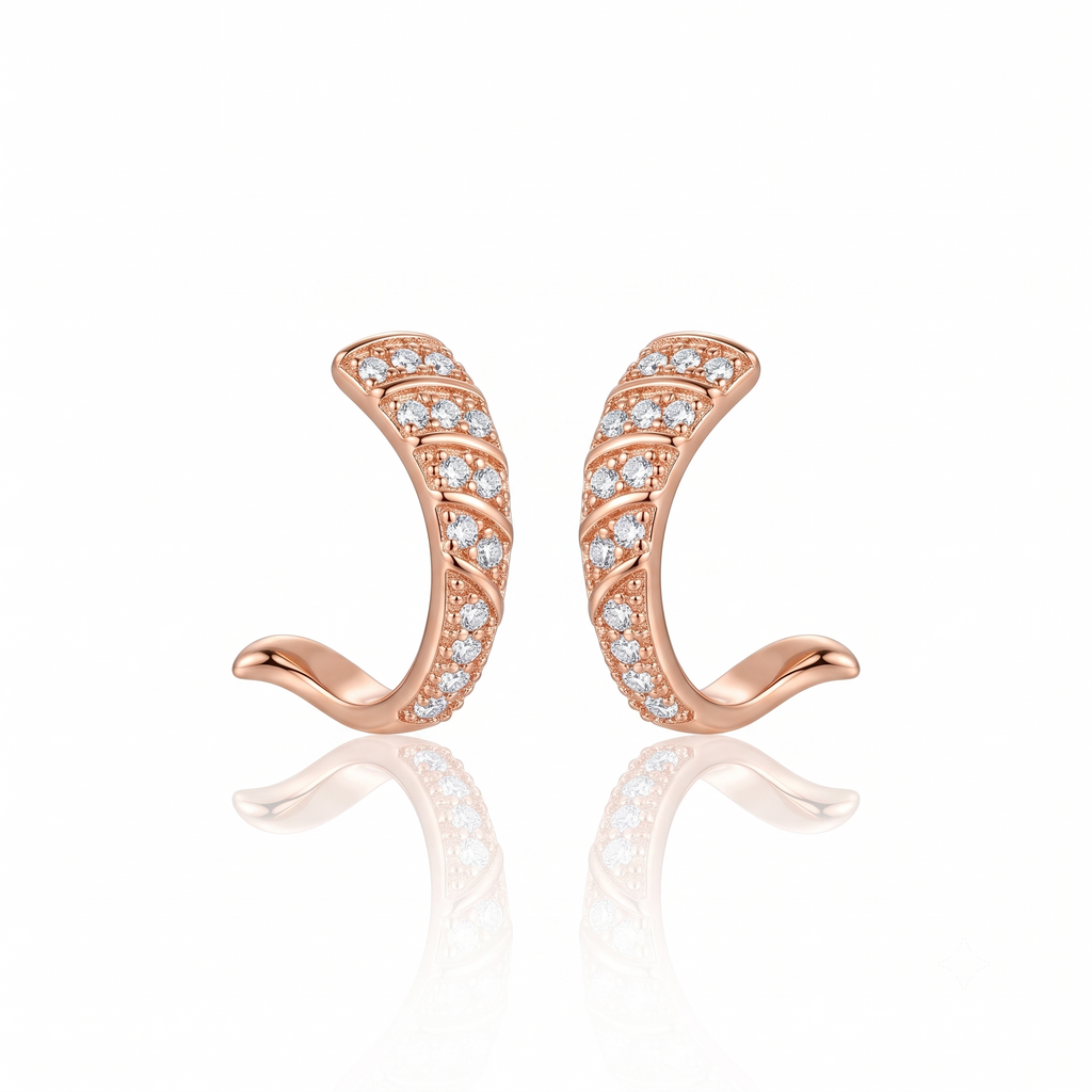 Pearl Accent Earrings by VERSORI – 925 sterling silver earrings, view 5