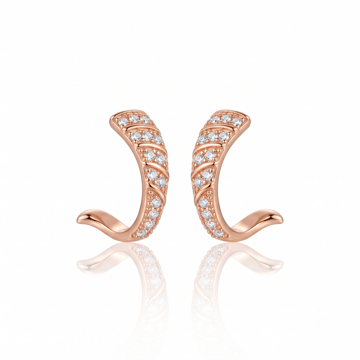 Pearl Accent Earrings by VERSORI – 925 sterling silver earrings, view 5