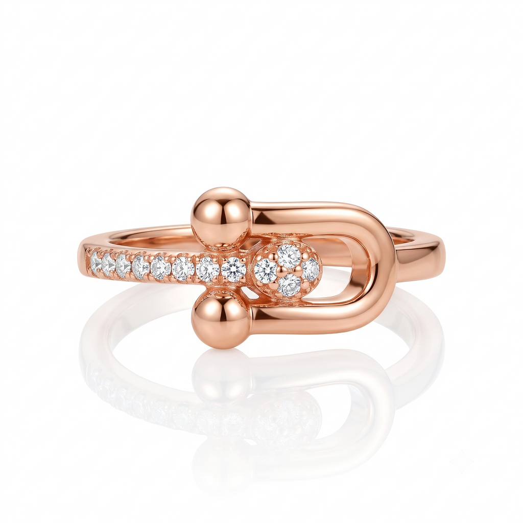 Libre Crystal Ring by VERSORI – 925 sterling silver ring, view 1