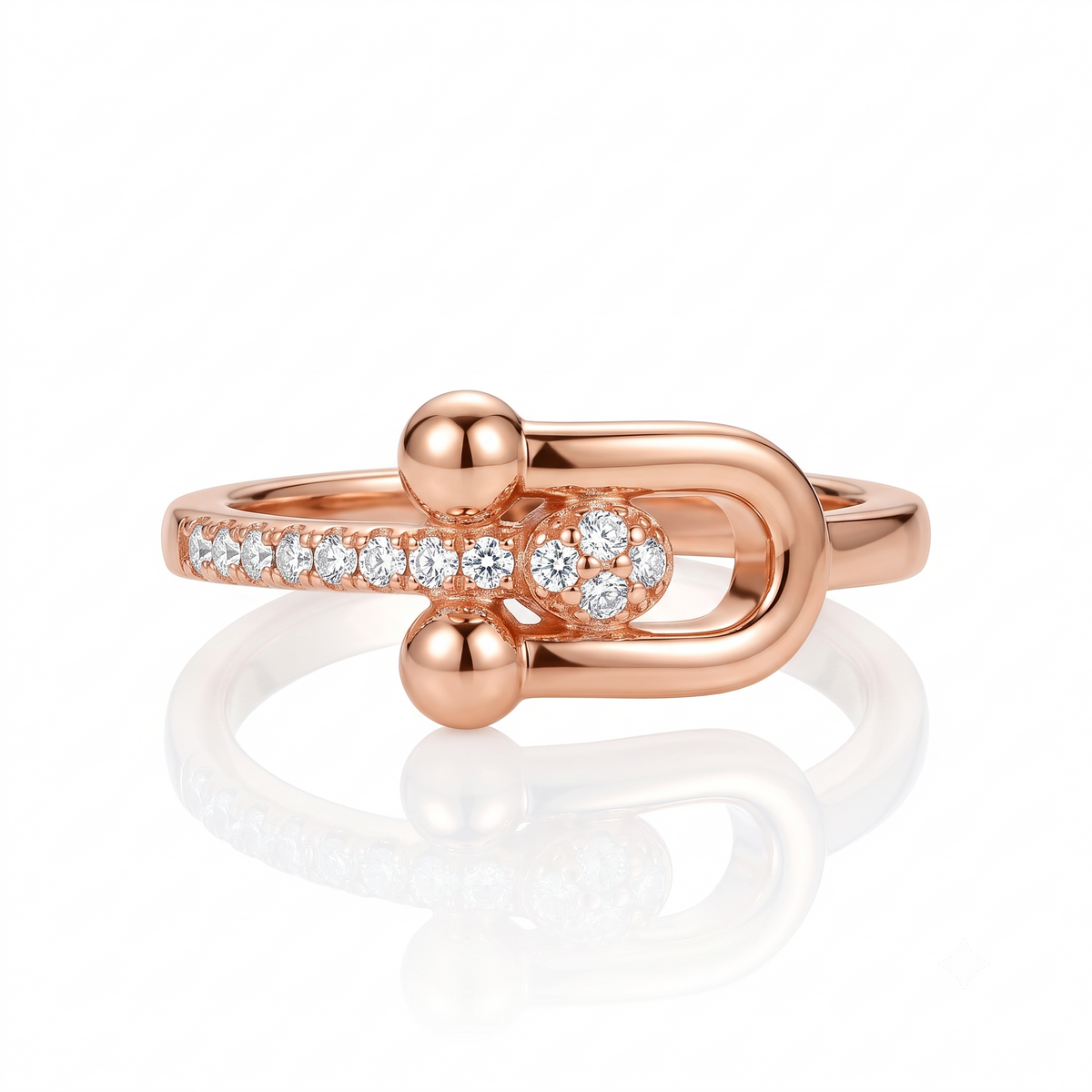 Libre Crystal Ring by VERSORI – 925 sterling silver ring, view 1