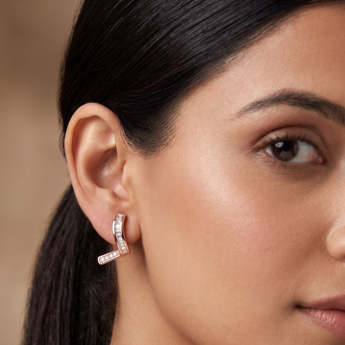 Pearl Drop Earrings by VERSORI – 925 sterling silver earrings, view 4