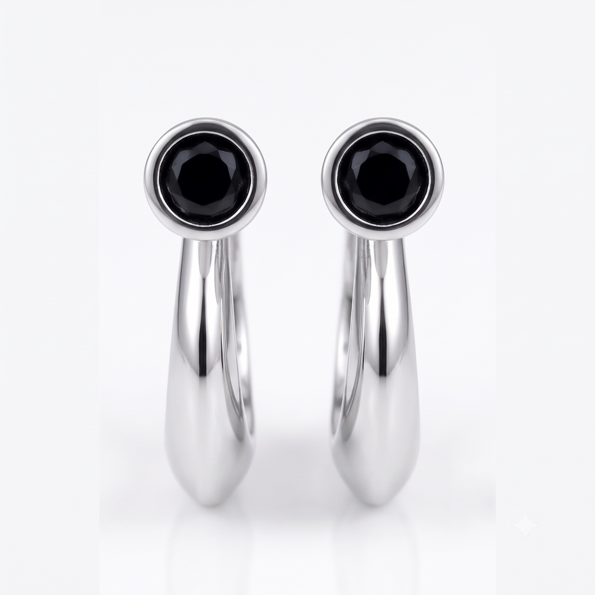 Astral Eclipse Hoops by VERSORI – 925 sterling silver earrings, view 1