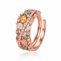 Jardin Crystal Ring by VERSORI – 925 sterling silver ring, view 1