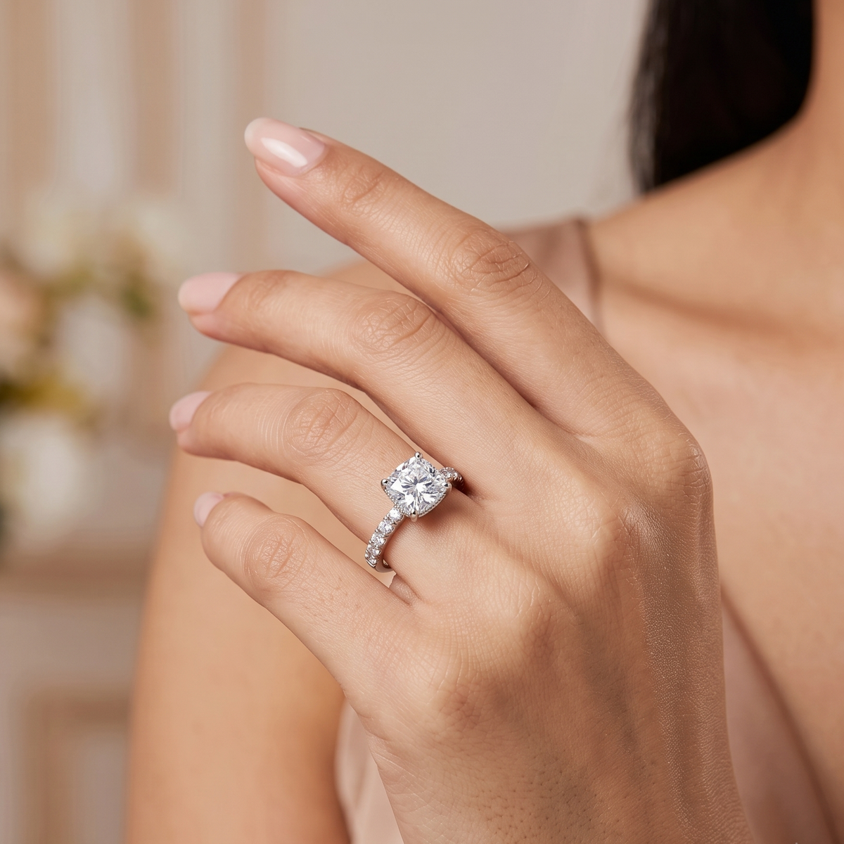 Radiance Solitaire Ring by VERSORI – 925 sterling silver ring, view 2