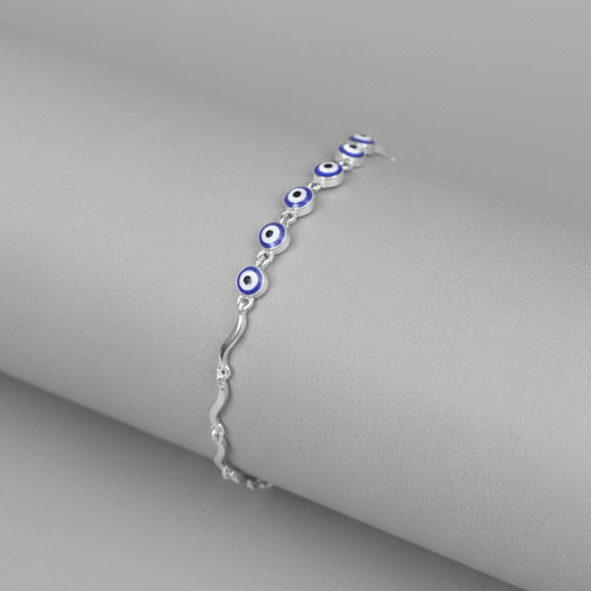 Evil Eye Bracelet by VERSORI – 925 sterling silver bracelet, view 2